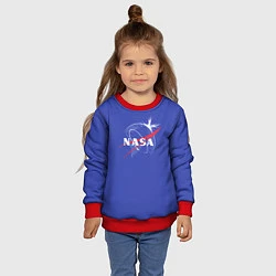 Свитшот детский NASA: Blue Space, цвет: 3D-красный — фото 2