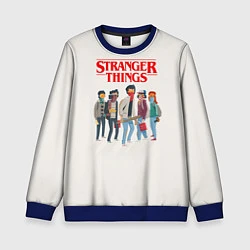 Свитшот детский Stranger Things Friends, цвет: 3D-синий