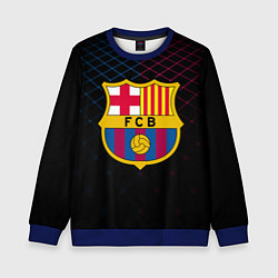 Свитшот детский FC Barcelona Lines, цвет: 3D-синий