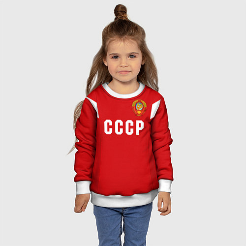 Детский свитшот Сборная СССР 1988 / 3D-Белый – фото 4