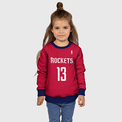 Свитшот детский Rockets: Houston 13, цвет: 3D-синий — фото 2