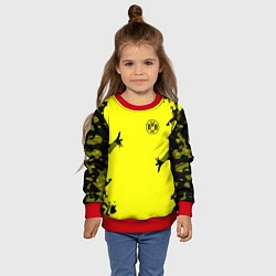 Свитшот детский FC Borussia Dortmund: Yellow Original, цвет: 3D-красный — фото 2