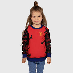 Свитшот детский FC Manchester United: Red Original, цвет: 3D-синий — фото 2