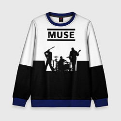 Свитшот детский Muse B&W, цвет: 3D-синий