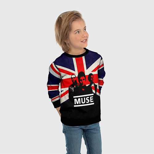Детский свитшот Muse UK / 3D-Черный – фото 3