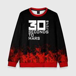 Детский свитшот 30 Seconds to Mars: Red Flame