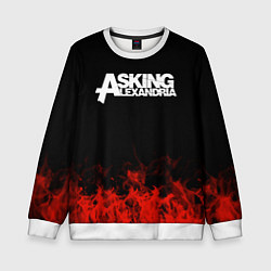 Свитшот детский Asking Alexandria: Flame, цвет: 3D-белый