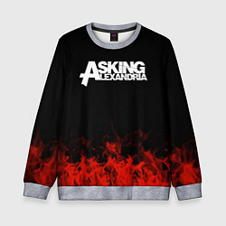 Свитшот детский Asking Alexandria: Flame, цвет: 3D-меланж