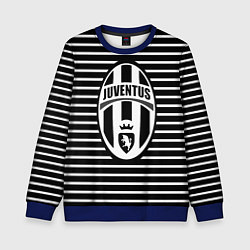 Свитшот детский FC Juventus: Black Lines, цвет: 3D-синий