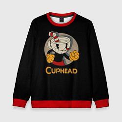 Свитшот детский Cuphead: Mugman, цвет: 3D-красный