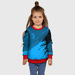 Свитшот детский FC Juventus: Blue Original, цвет: 3D-красный — фото 2