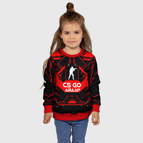 Детский свитшот CS:GO - Айдар / 3D-Красный – фото 4