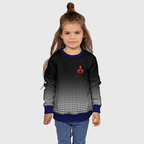 Детский свитшот MITSUBISHI SPORT / 3D-Синий – фото 4