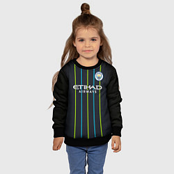 Свитшот детский FC Manchester City: Away 18/19, цвет: 3D-черный — фото 2