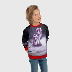 Свитшот детский Violet Pony, цвет: 3D-красный — фото 2