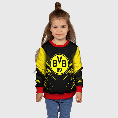 Детский свитшот Borussia FC: Sport Fashion / 3D-Красный – фото 4