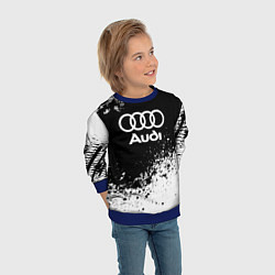 Свитшот детский Audi: Black Spray, цвет: 3D-синий — фото 2