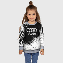 Свитшот детский Audi: Black Spray, цвет: 3D-меланж — фото 2