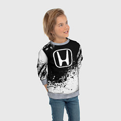 Свитшот детский Honda: Black Spray, цвет: 3D-меланж — фото 2