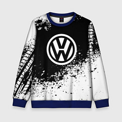 Свитшот детский Volkswagen: Black Spray, цвет: 3D-синий