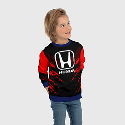 Свитшот детский Honda: Red Anger, цвет: 3D-синий — фото 2