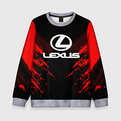 Свитшот детский Lexus: Red Anger, цвет: 3D-меланж