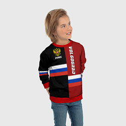 Свитшот детский Volgograd, Russia, цвет: 3D-красный — фото 2
