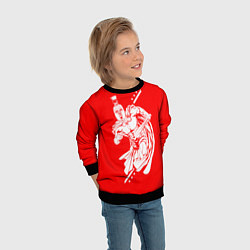 Свитшот детский Спартанский гладиатор, цвет: 3D-черный — фото 2