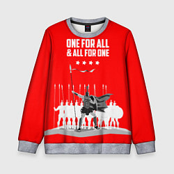 Свитшот детский One for all & all for one, цвет: 3D-меланж