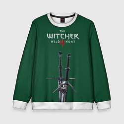 Свитшот детский The Witcher: Wild Hunt, цвет: 3D-белый