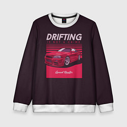 Свитшот детский Drifting Style, цвет: 3D-белый