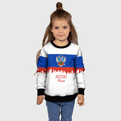 Свитшот детский Altai: Russia, цвет: 3D-черный — фото 2