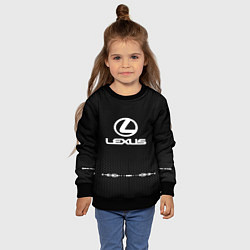 Свитшот детский Lexus: Black Abstract, цвет: 3D-черный — фото 2