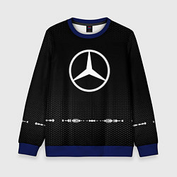 Свитшот детский Mercedes: Black Abstract, цвет: 3D-синий