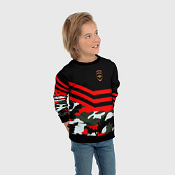 Свитшот детский Полиция: Камуфляж, цвет: 3D-черный — фото 2