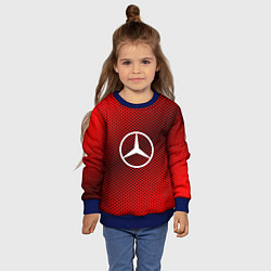 Свитшот детский Mercedes: Red Carbon, цвет: 3D-синий — фото 2