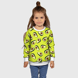 Свитшот детский Стиль авокадо, цвет: 3D-белый — фото 2