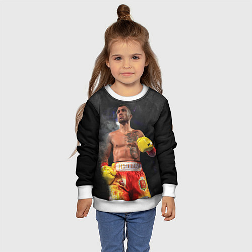 Детский свитшот Vasyl Lomachenko / 3D-Белый – фото 4