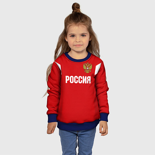 Детский свитшот Сборная России / 3D-Синий – фото 4