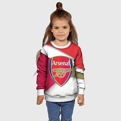 Свитшот детский FC Arsenal, цвет: 3D-белый — фото 2