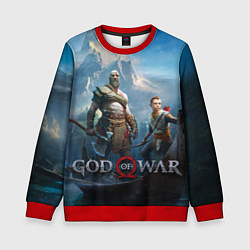 Свитшот детский God of War, цвет: 3D-красный