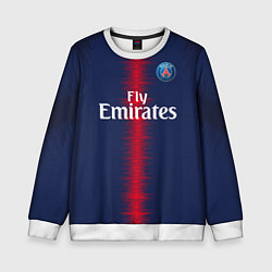 Свитшот детский FC PSG: Mbappe Home 18-19, цвет: 3D-белый