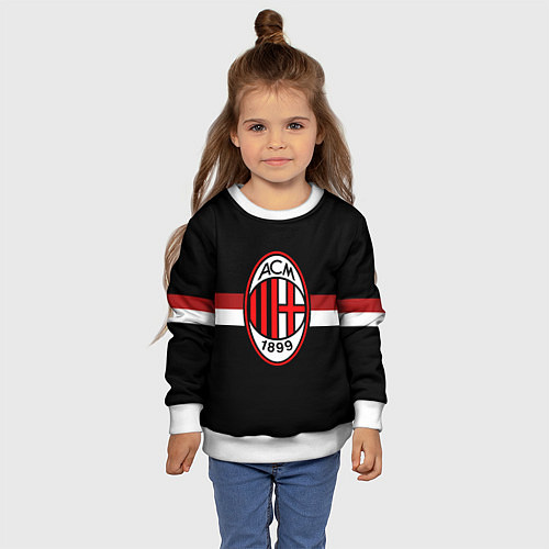 Детский свитшот AC Milan 1899 / 3D-Белый – фото 4