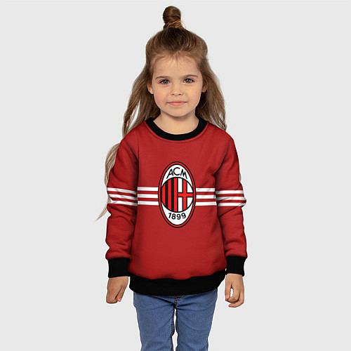 Детский свитшот AC Milan 1899 / 3D-Черный – фото 4