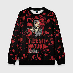 Свитшот детский Flesh Wound, цвет: 3D-черный