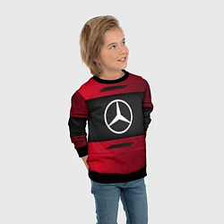 Свитшот детский Mercedes Benz Sport, цвет: 3D-черный — фото 2