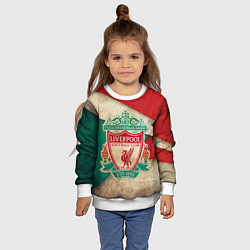 Свитшот детский FC Liverpool: Old Style, цвет: 3D-белый — фото 2