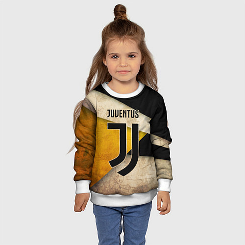 Детский свитшот FC Juventus: Old Style / 3D-Белый – фото 4