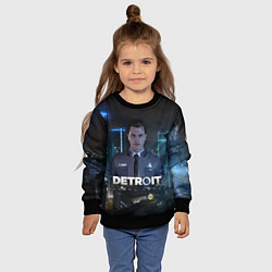 Свитшот детский Detroit: Connor, цвет: 3D-черный — фото 2