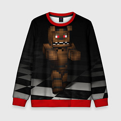 Свитшот детский Minecraft: Freddy FNAF, цвет: 3D-красный